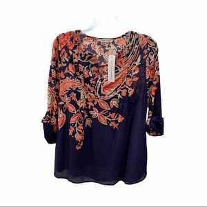 Soft Surroundings Heavenly Soft Paisley Top & Cami